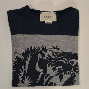Gucci (Authentic) - Boys Printed Long Sleeve Cotton Shirt - Size 8